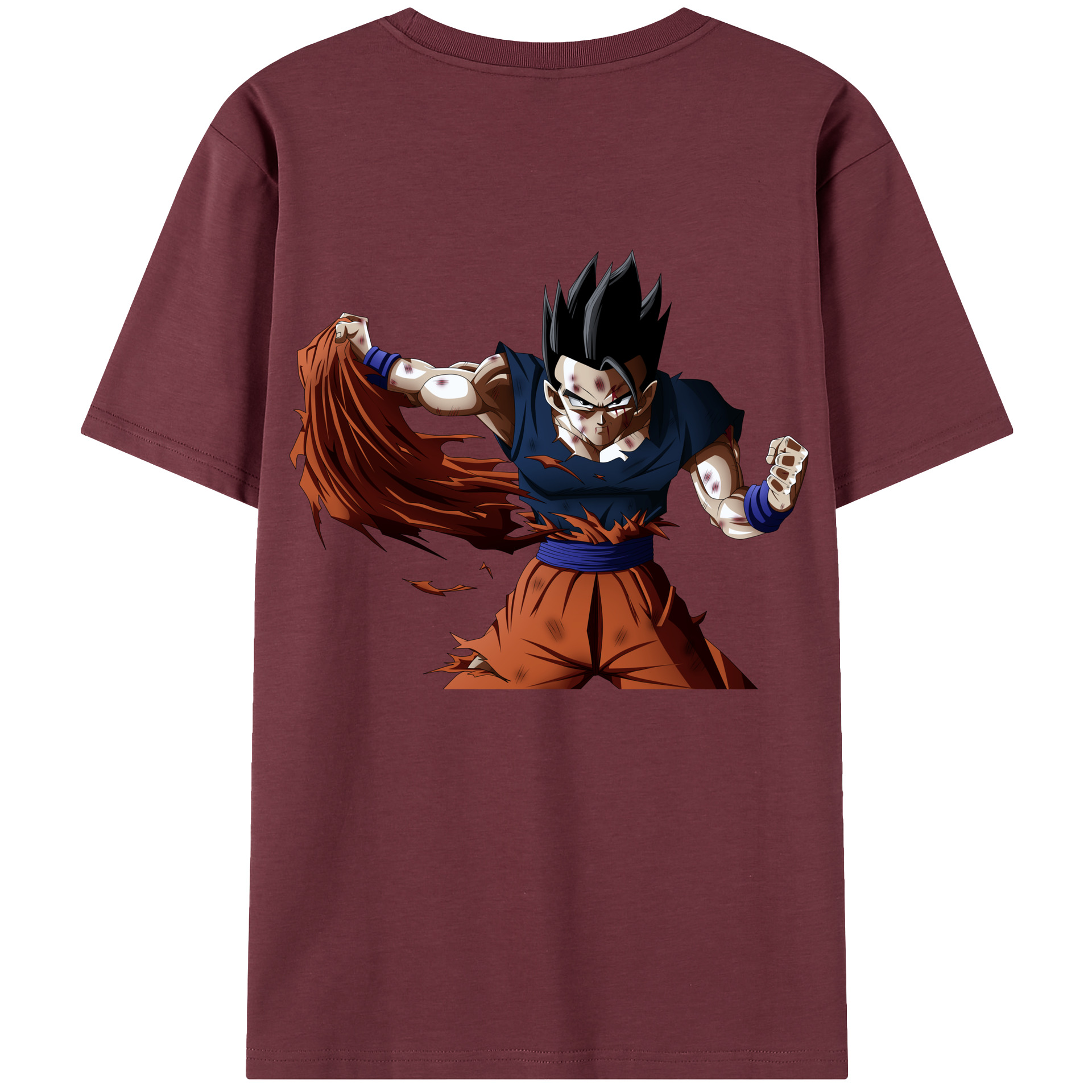 （画像用） ドラゴンボール ベジータ四世（Bejīta Yonsei）DRAGON BALL Vegeta IV 綿100％半袖Tシャツ（背面プリント）